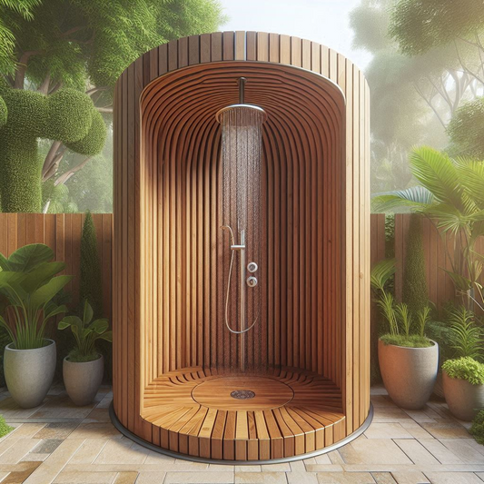 Premium Outdoor Barrel Shower